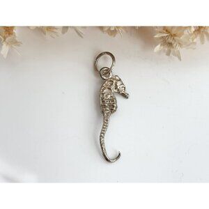 Seahorse Figural Nautical Sterling Silver 925 Vintage Pendant | Charm
